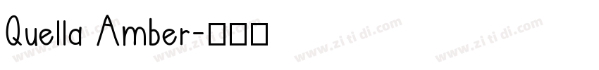 Quella Amber字体转换